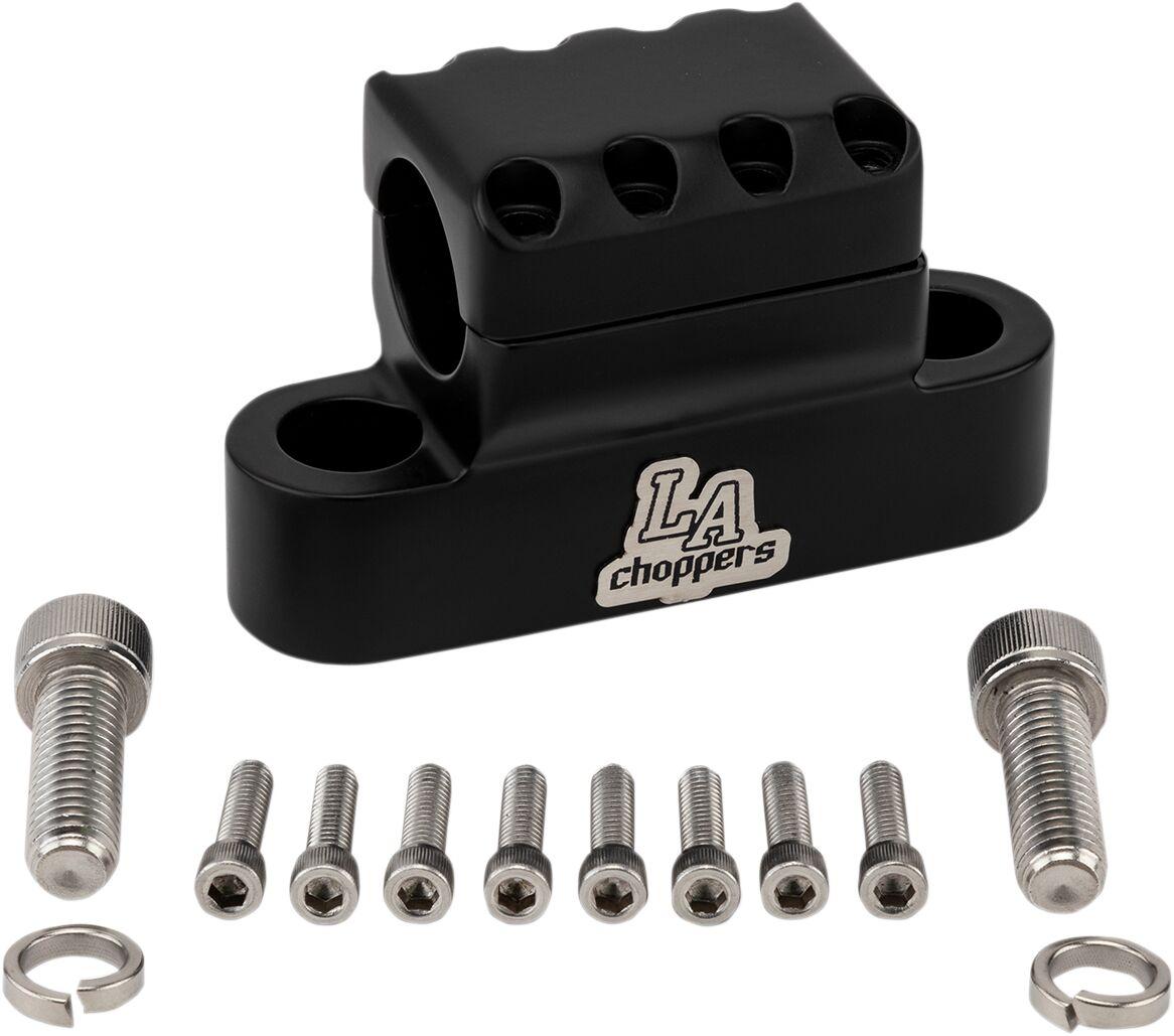 LA-7335-XXCM - LA Choppers Kage Fighter Handlebar Clamp 1-1/4" - Black/Flat