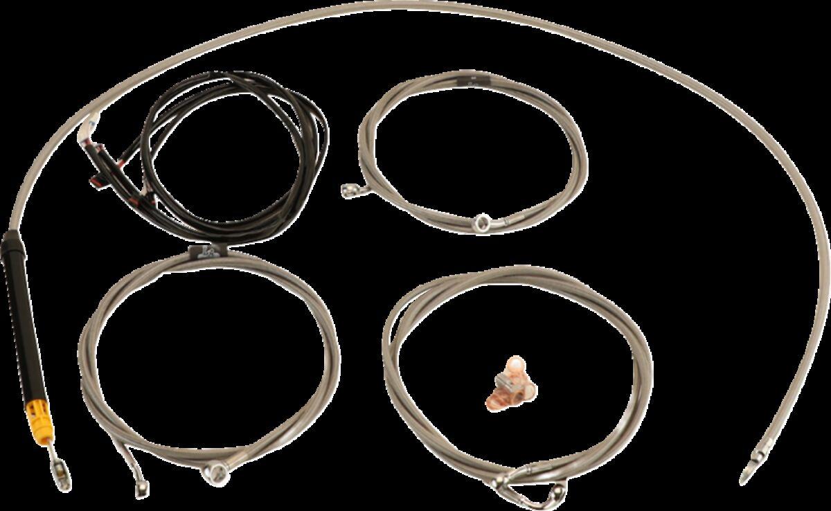LA-8059KT3-08 - LA Choppers Complete Plug-and-Play Cable Kit For Harley Davidson FLHRXS 1868 ABS 2024 Standard - Clear-Coated