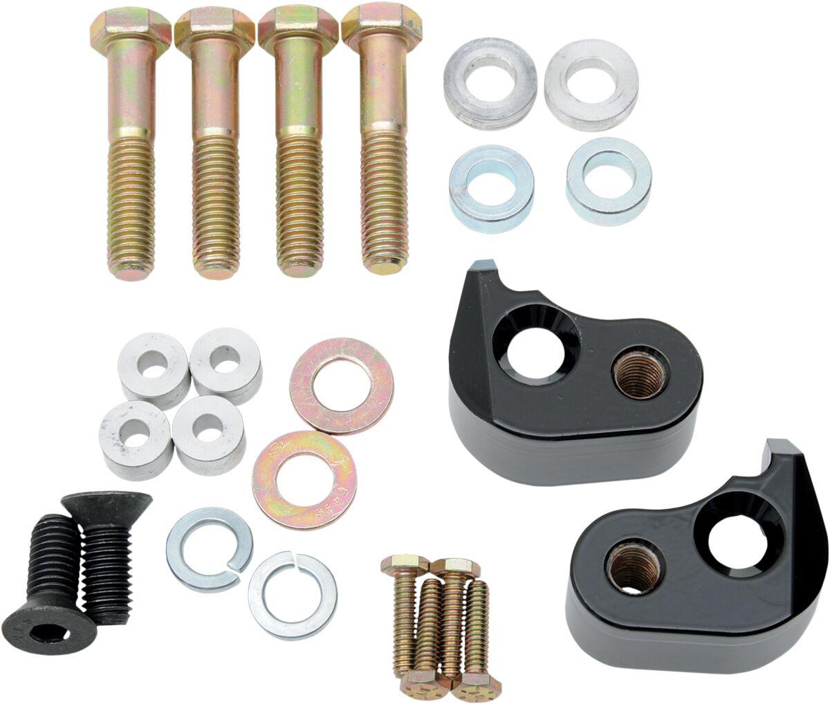 LA-7590-00B - LA Choppers Rear Lowering Kit For Harley Davidson FLHR 1450 2002-2006 Rear Lowers 25.40 mm (1.00") - Black