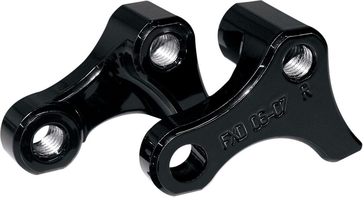 LA-7590-02B - LA Choppers Rear Lowering Kit For Harley Davidson FLD 1690 2012 Rear Lowers 25.40 mm (1.00") - Black