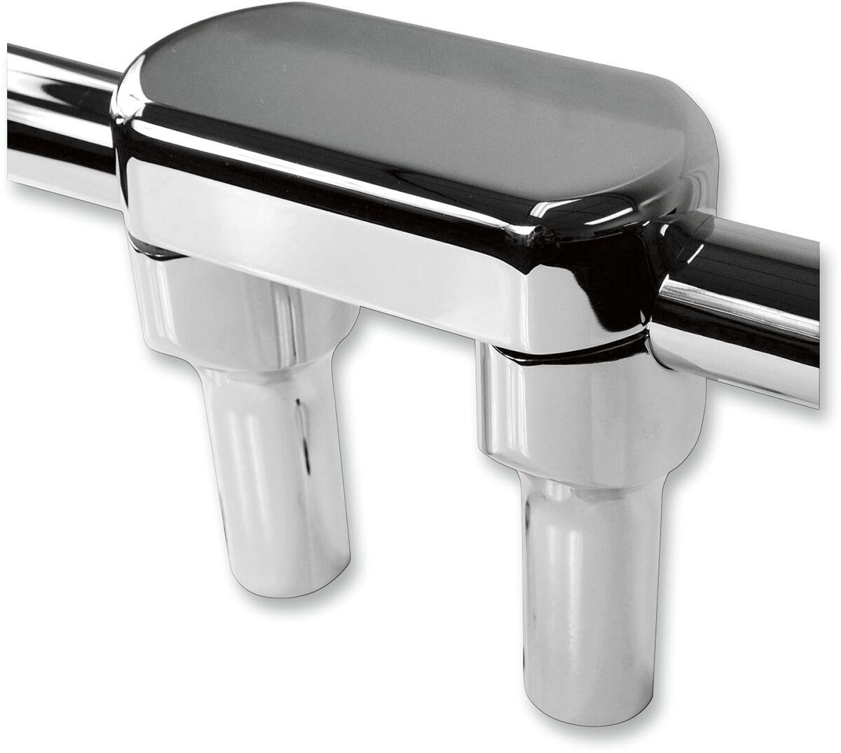 LA-7446-04 - LA Choppers Hefty Handlebar Riser & Top Clamp Kit For Harley Davidson FLD 1690 ABS 2015-2016 10 cm (4") - Chrome
