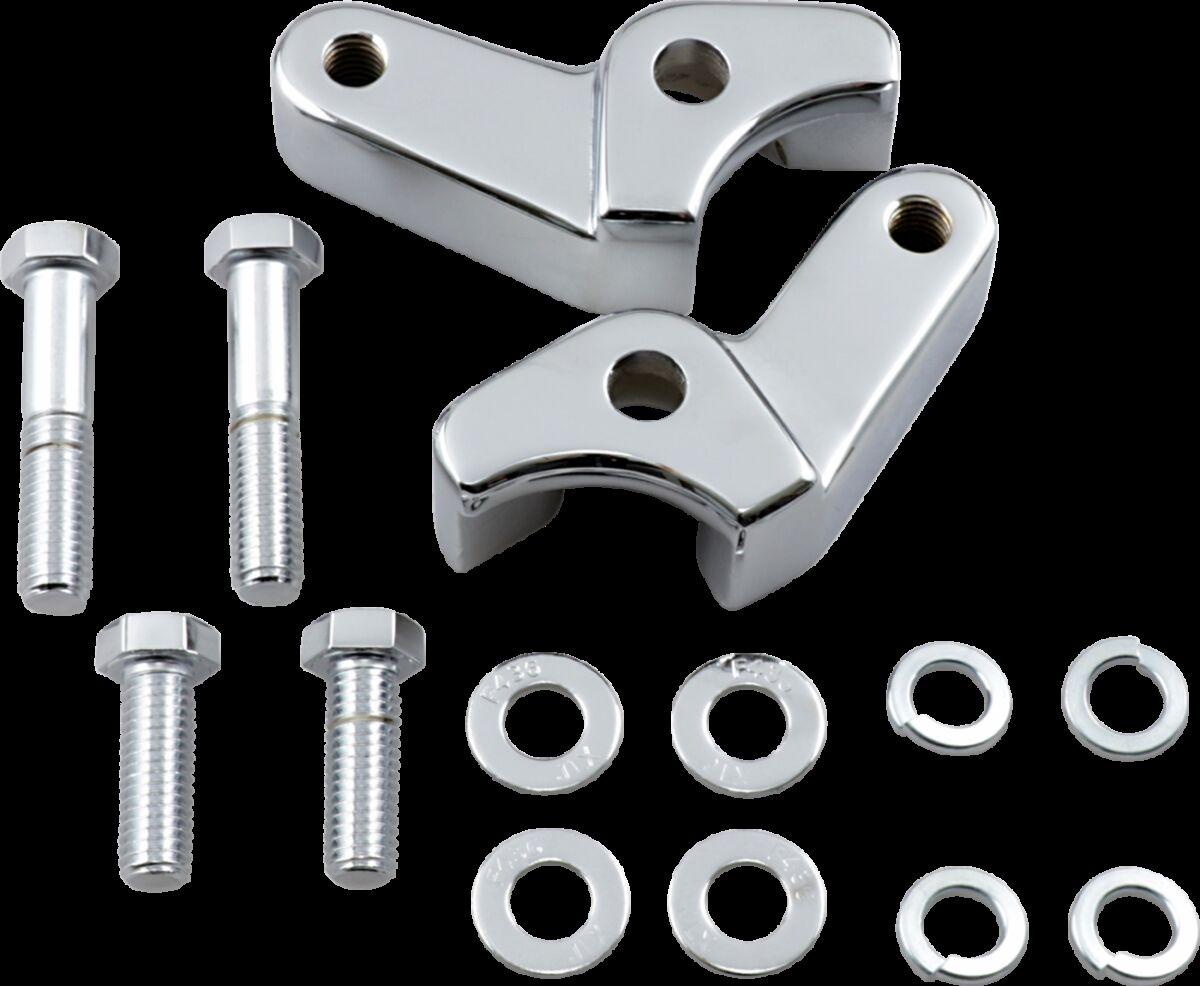 LA-7590-06 - LA Choppers Rear Lowering Kit For Harley Davidson FLHR 1750 2018-2019 Rear Lowers 25.40 mm (1.00") - Chrome