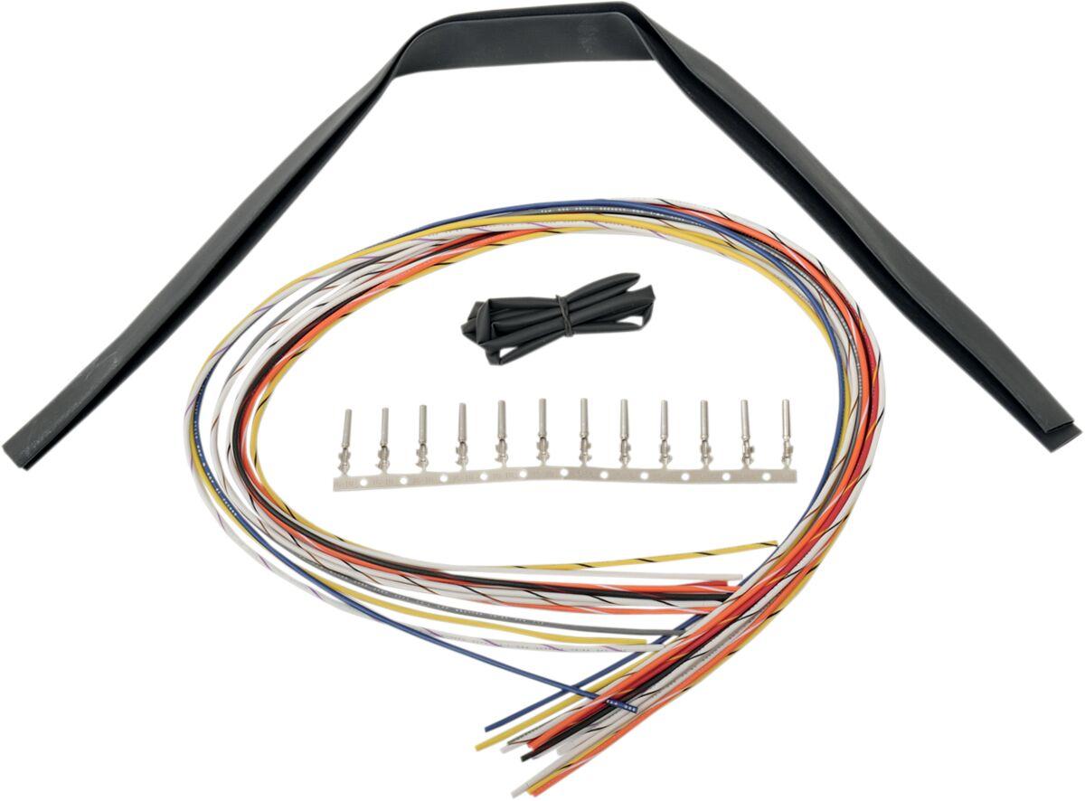 LA-8990-00 - LA Choppers Handlebar Extension Wiring Kit For Harley Davidson FLHRS 1450 2004-2006 61 cm (24") - Black