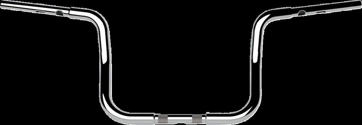 LA-7347-10 - LA Choppers Twin Round Handlebar For Harley Davidson FLHTCUTG 1868 ABS 2024 28 cm (11") - Chrome
