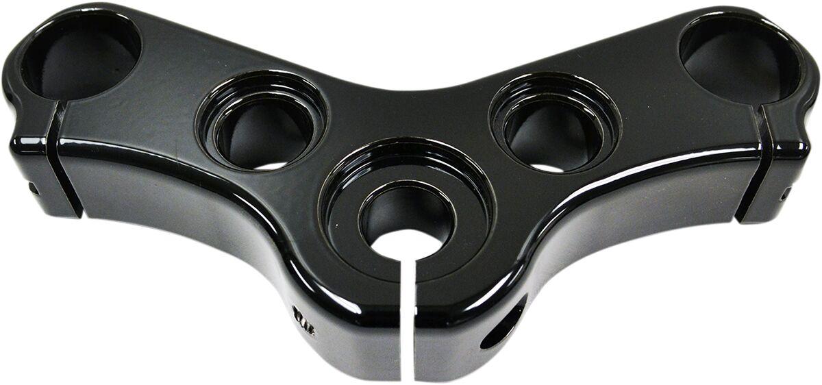 LA-7433-05B - LA Choppers Top Triple Clamp For Harley Davidson XL 1200 X 2010-2015 - Black