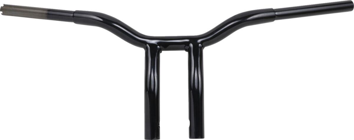 LA-7338-10B - LA Choppers Kage Fighter Welded Bent-Riser Handlebar 25.5 cm (10") - Black