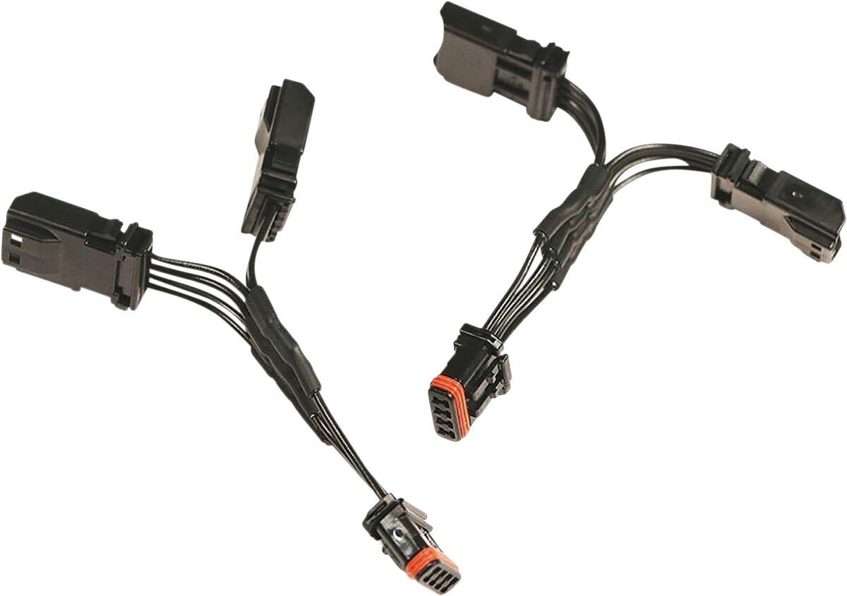 40095 - Ciro Front End Lighting Y-Connectors For Harley Davidson FLH 1868 ABS 2021