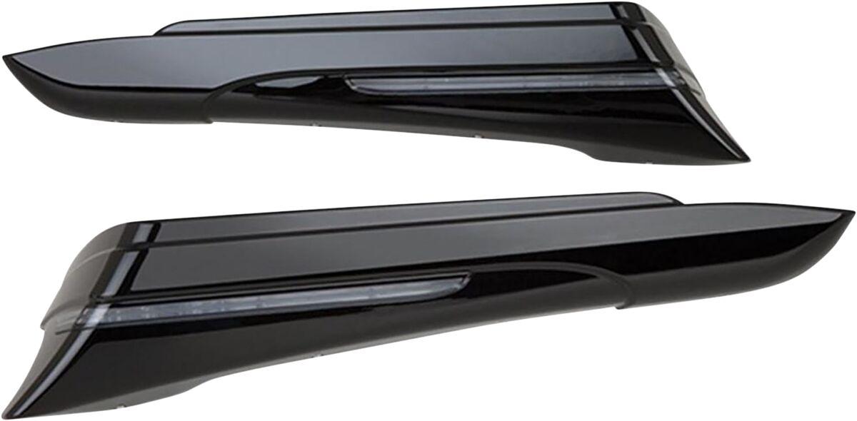 40111 - Ciro Saddlebag Extensions For Harley Davidson FLH 1868 ABS 2021 - Black