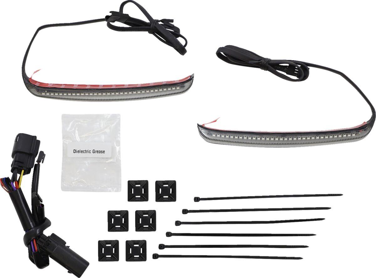 40068 - Ciro Bag Blades Accent Lights For Harley Davidson FLH 1868 ABS 2021 Smoke