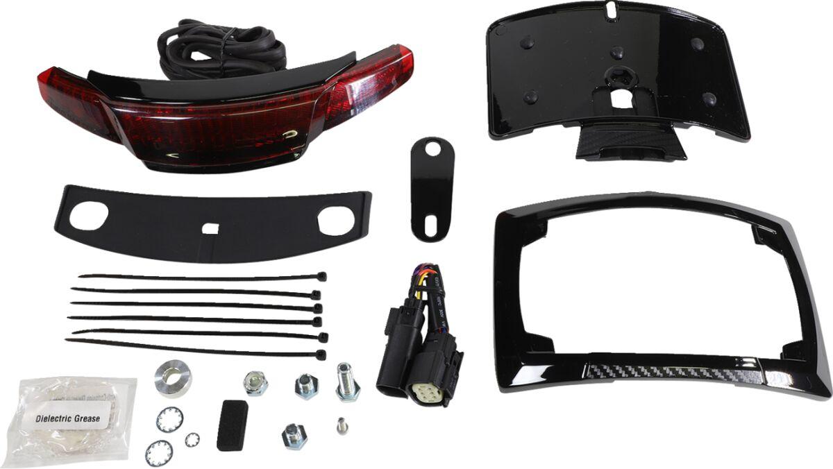 40074 - Ciro Latitude Taillight & License Plate Mount For Harley Davidson FLHRXS 1750 ABS 2017-2018 Rear Red