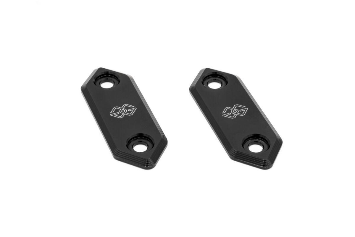 MC-03-KIT-B - Gilles Mirror Cover For Kawasaki Ninja 500 ABS 2024-2025 - Black