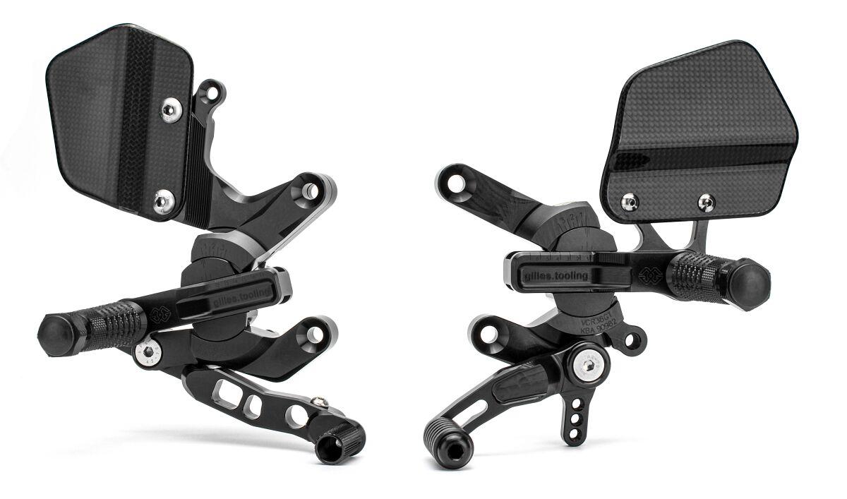 VCR-H01 - Gilles VCR38GT Adjustable Rearset For Honda CBR 1000 RR 2004-2007 - Black