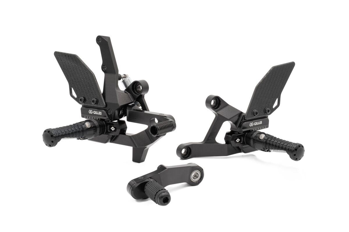VCR38GT2-BM01-B - Gilles VCR38GT Adjustable Rearset For BMW M 1000 XR ABS 2024-2026 - Black