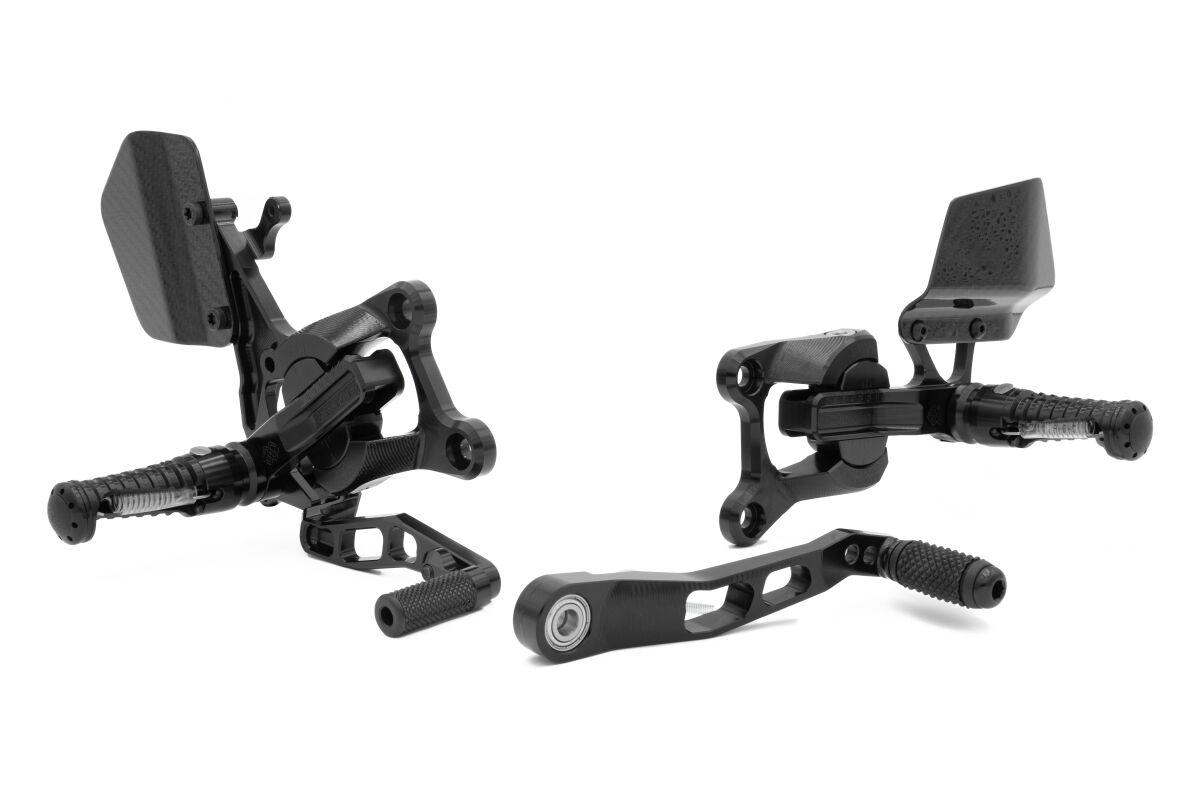 VCR-H05-B - Gilles VCR38GT Adjustable Rearset For Honda CBR600RR 2023-2025 - Black