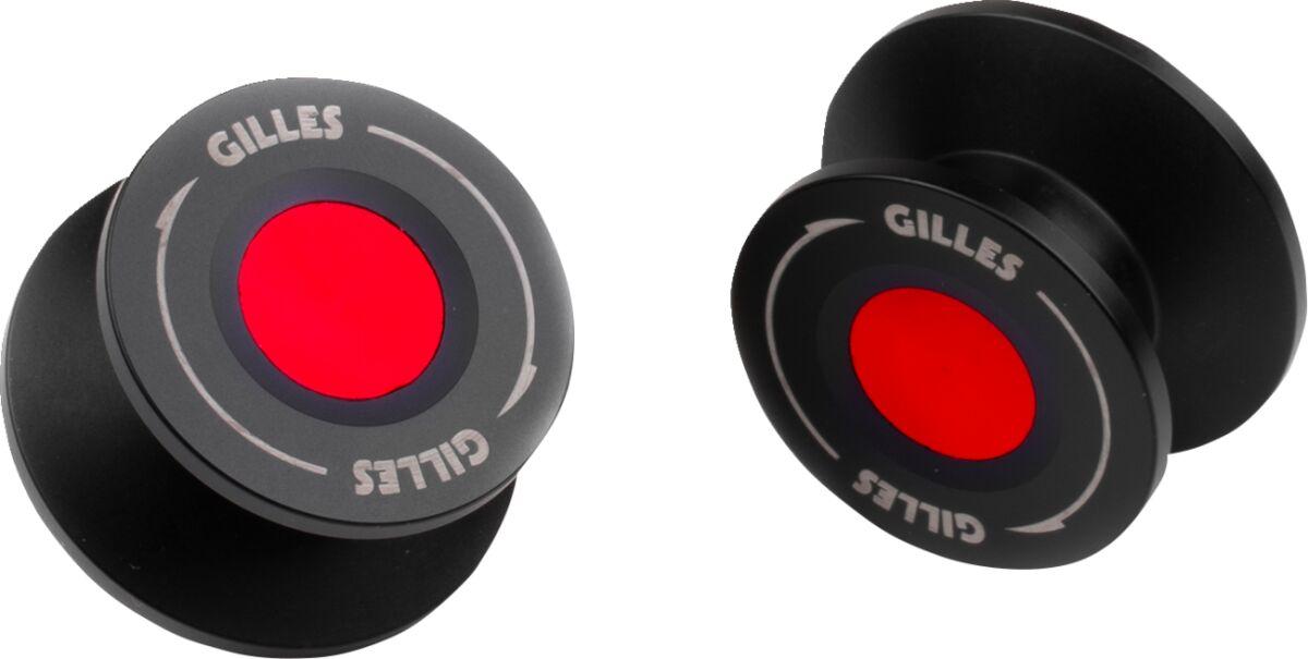PSA2-M6-R - Gilles Swingarm Spools For Aprilia Caponord 1200 ABS 2013-2016 - Red