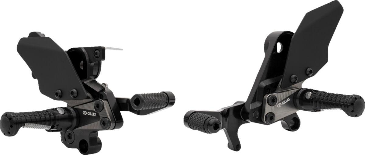 AS31-S09 - Gilles Adjustable Rearset For Suzuki GSX1300R 2008-2020 - Black