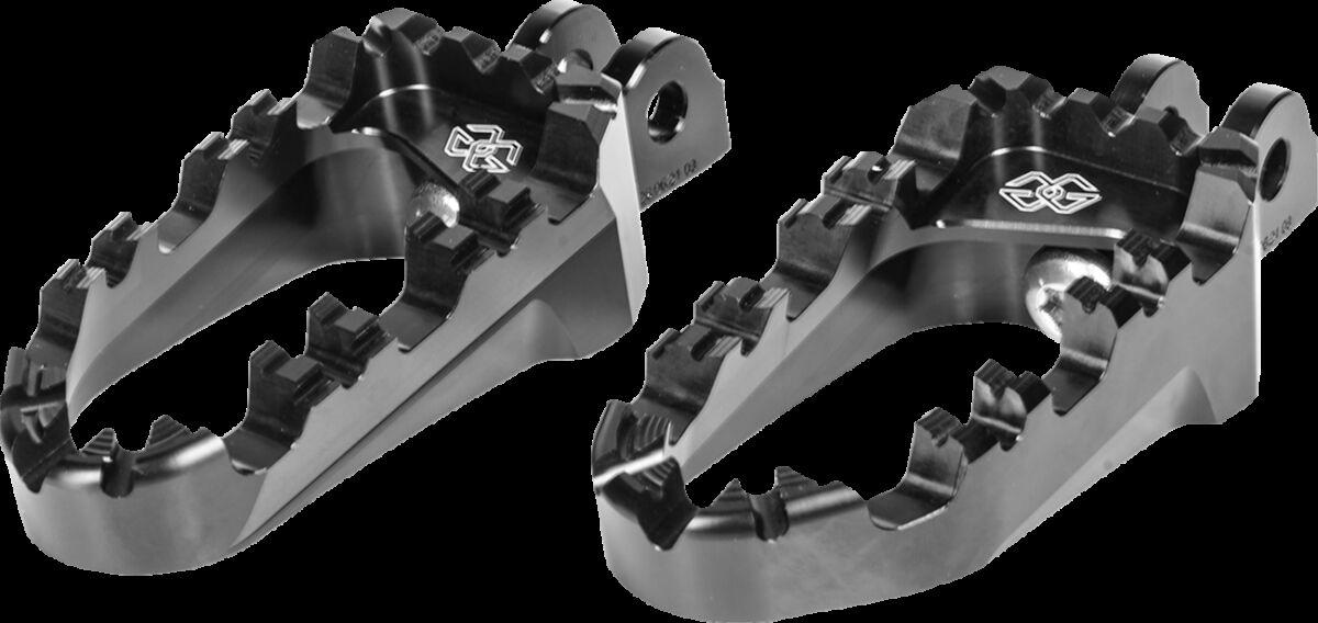 RGK-119-UF34-SET-B - Gilles Pro-X Enduro Foot Pegs For Honda CRF1100L ABS 2020-2024 - Black
