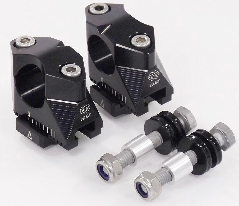 2DGT-02-17 - Gilles 2D.GT Handlebar Risers For Yamaha FZ-09 850 2016 - Black