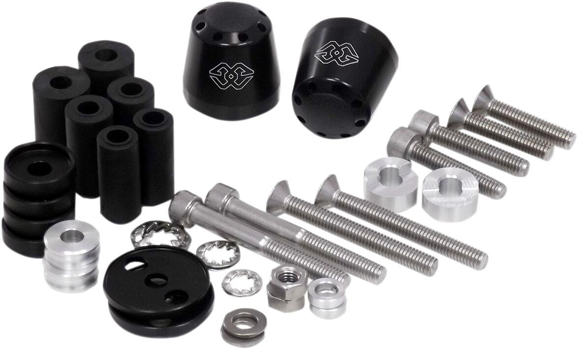 LG-CO-22 - Gilles Bar-End Weights For Ducati 1098 2007-2008 - Universal Cone - Black