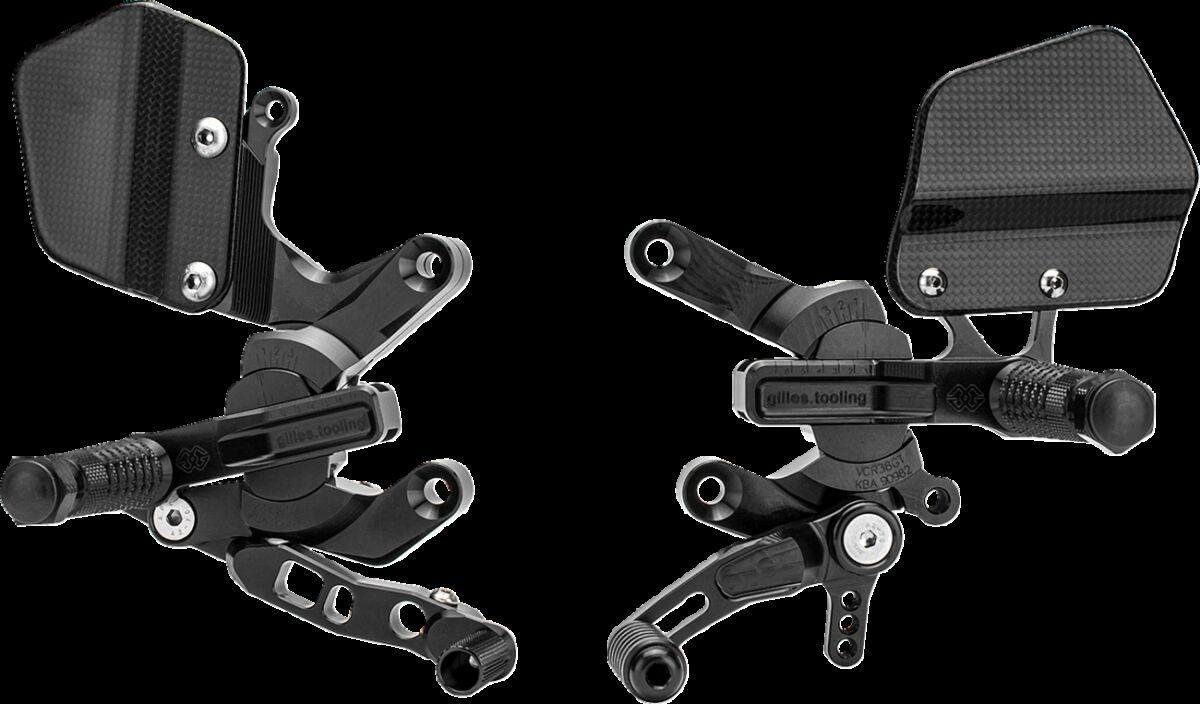 VCR-KT03-B - Gilles Adjustable Rearset For KTM Super Duke 1290 GT ABS 2016-2024 - Black