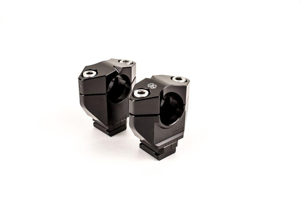 2DGT-09-24-B - Gilles 2D.GT Handlebar Risers For KTM Adventure 790 R 2019-2020 - Black