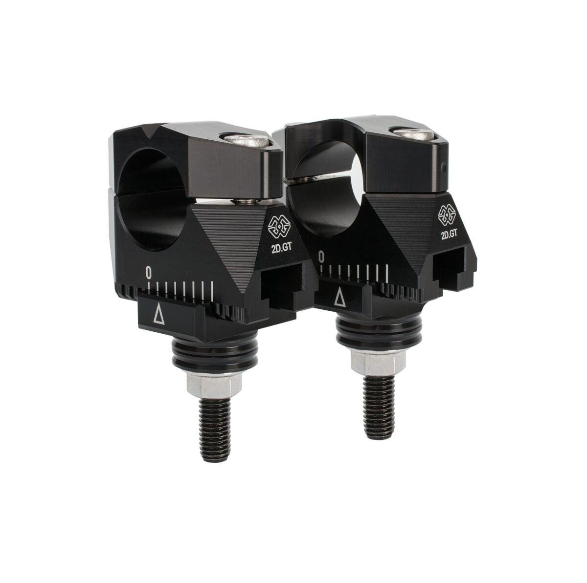 2DGT-02-20 - Gilles ADJ Handlebar RiserS For Honda CB500F 2017-2020 - Black