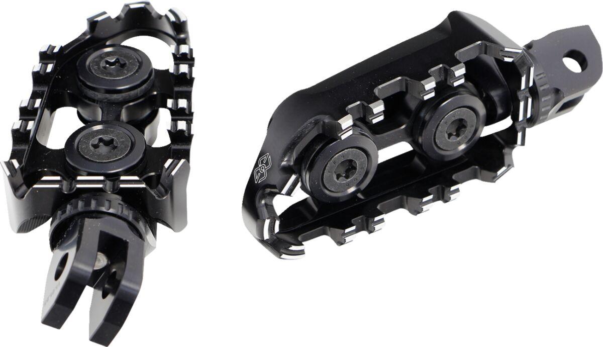 RGK-500-UF35-SET-B - Gilles Tech-X Enduro Foot Pegs For Yamaha MT-09 ABS 2021-2024 - Black