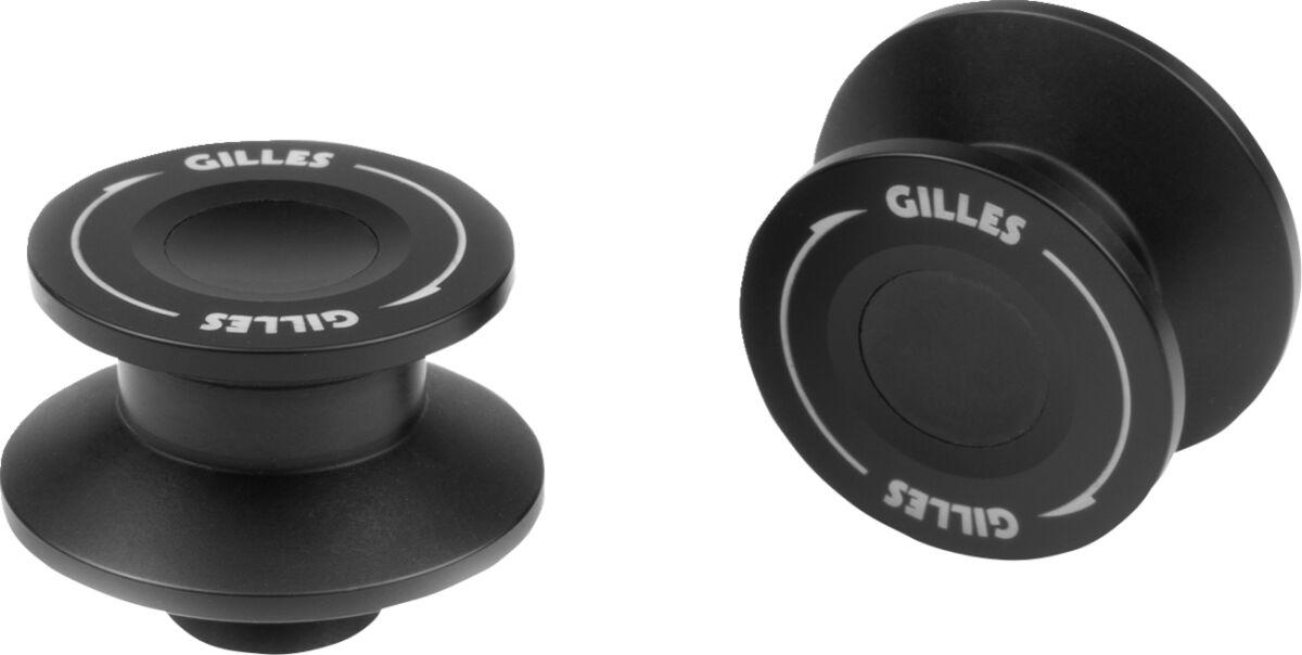 PSA2-M6-BD - Gilles Swingarm Spools For Aprilia Caponord 1200 ABS 2013-2016 - Black