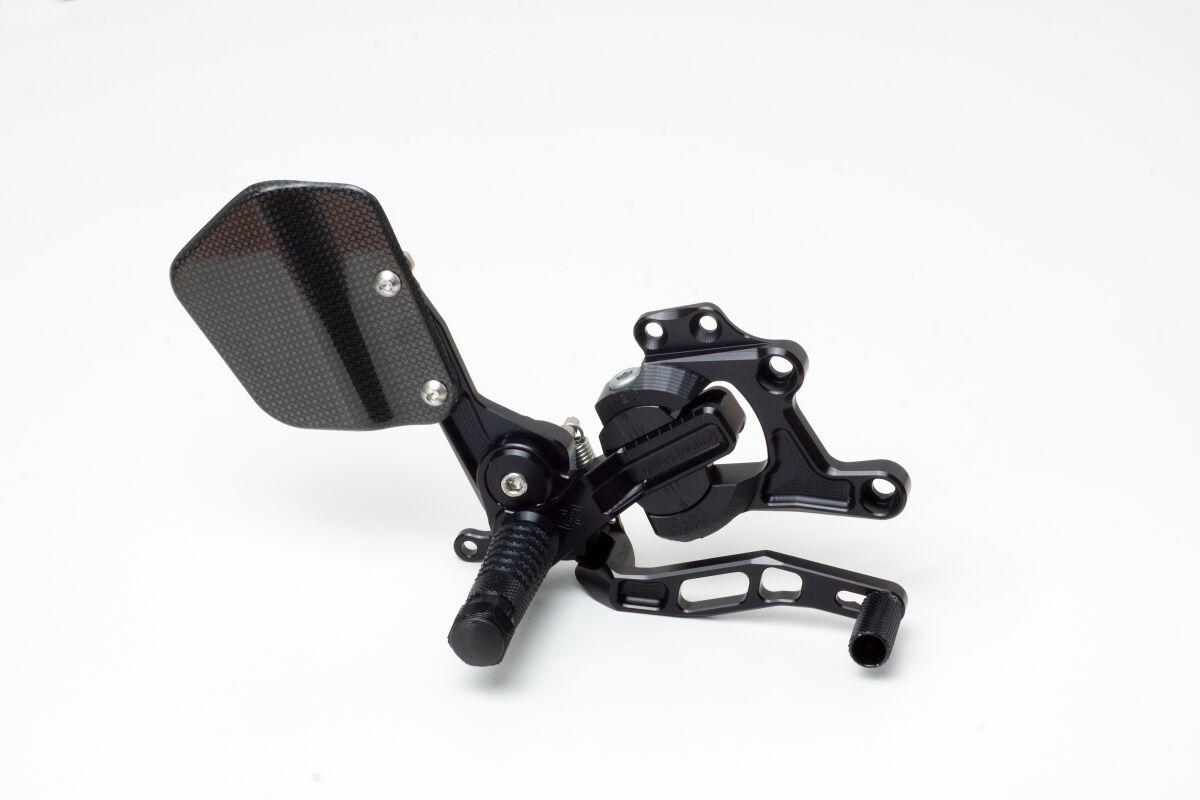 VCR-D01 - Gilles VCR38GT Adjustable Rearset For Ducati 1098 2007-2008 - Black