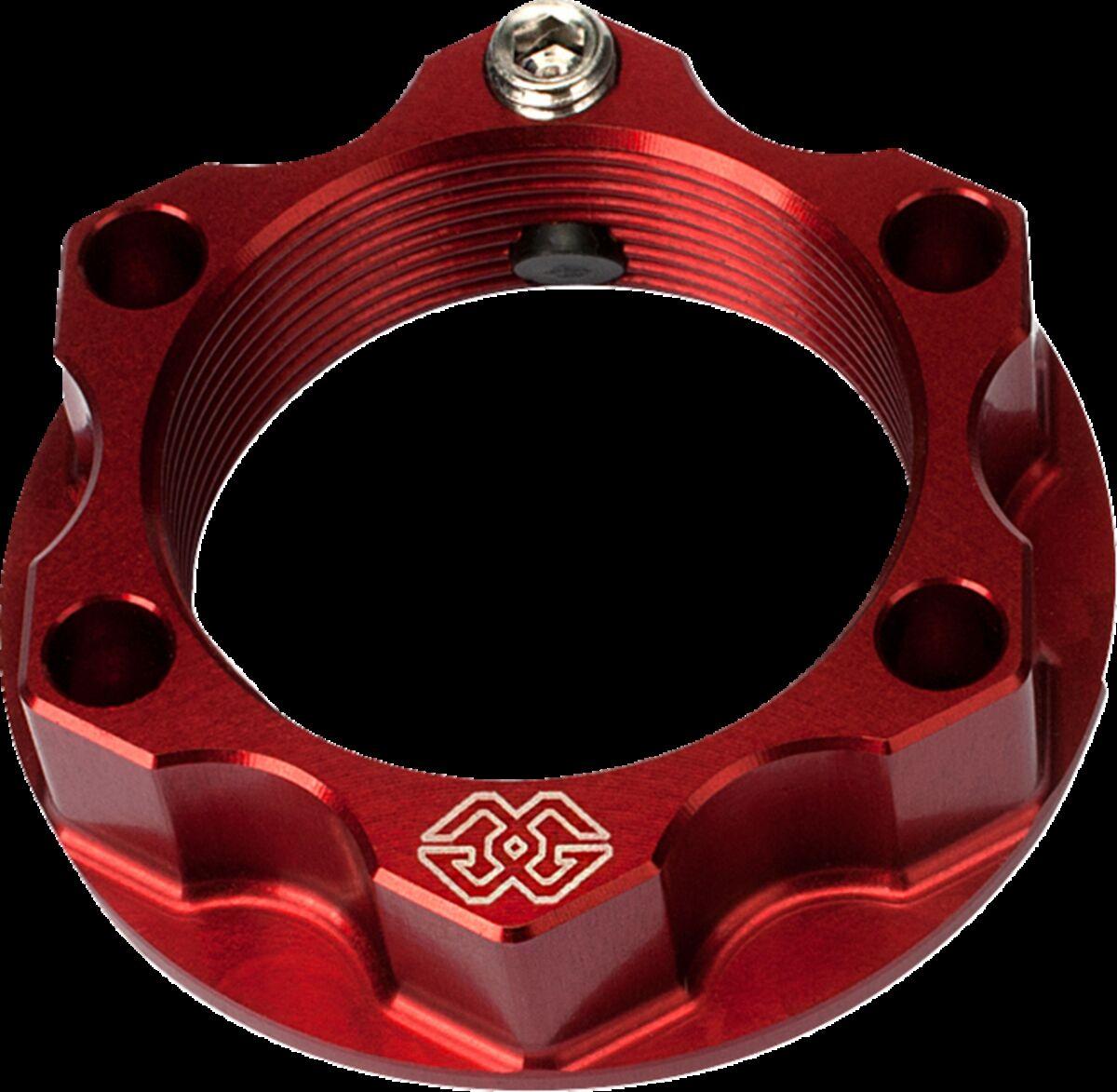 ACMA-28-10-R - Gilles Top Yoke Nut For Indian FTR 1200 ABS 2019-2020 - Red