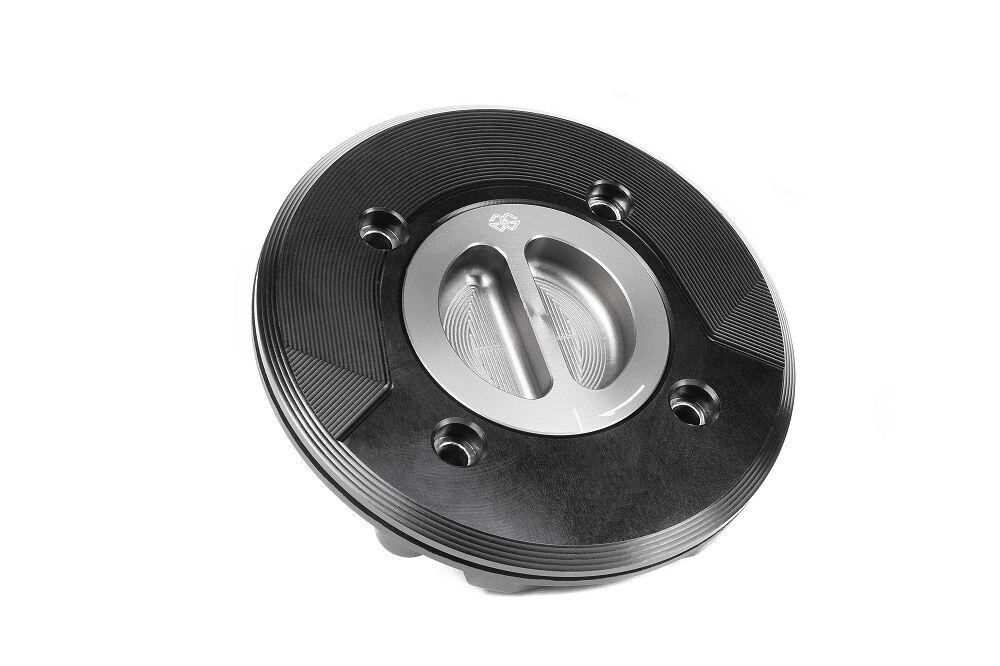 FCAP-06-B - Gilles Fuel Cap For Ducati Desert X 950 ABS 2022-2025 - Anodized Black