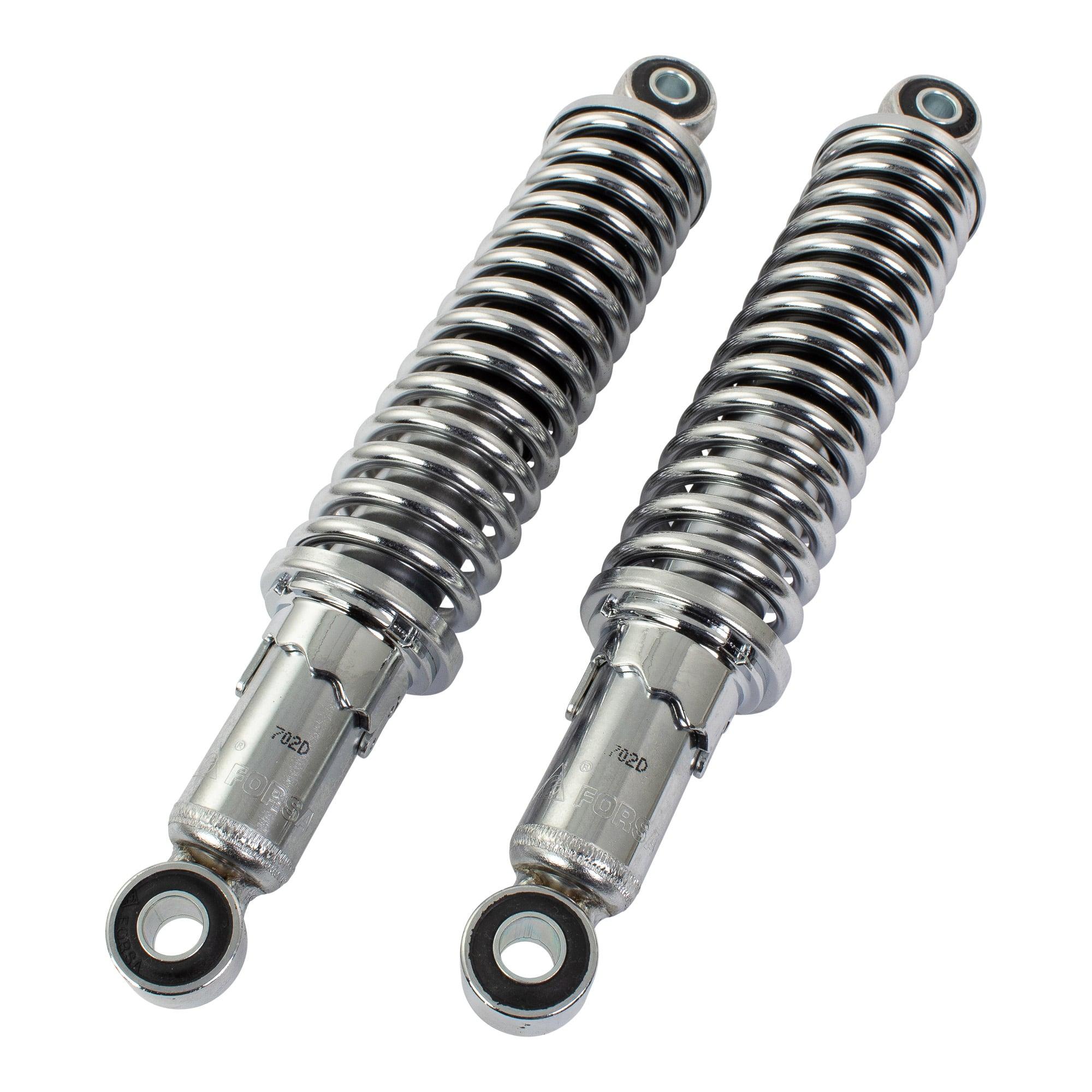 SHK10CH - Bike It 280mm Eye To Eye Chrome Twin Shock Absorbers