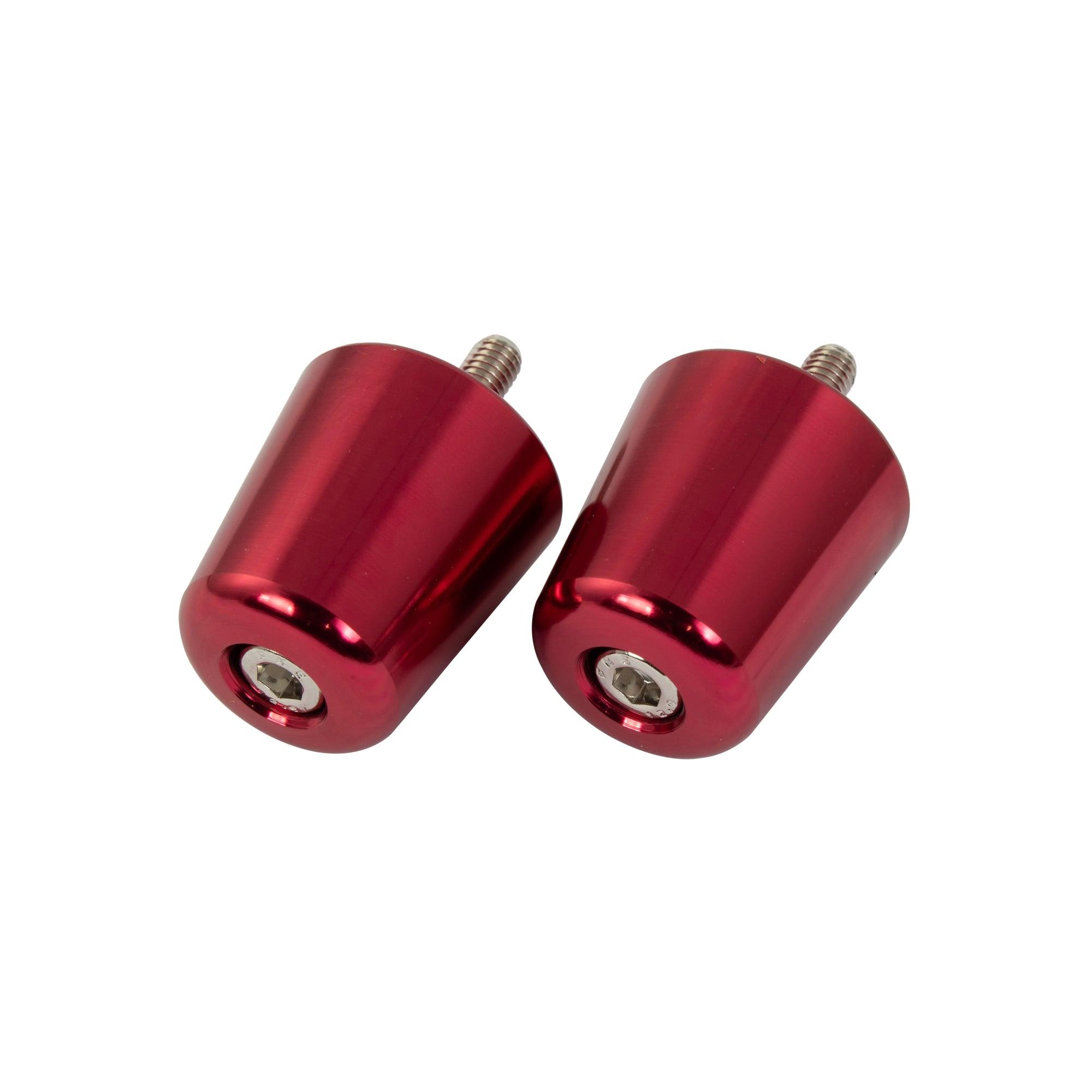 BEWSGSXRR - Bike It Alloy Suzuki Flush Type Red Bar End Weights