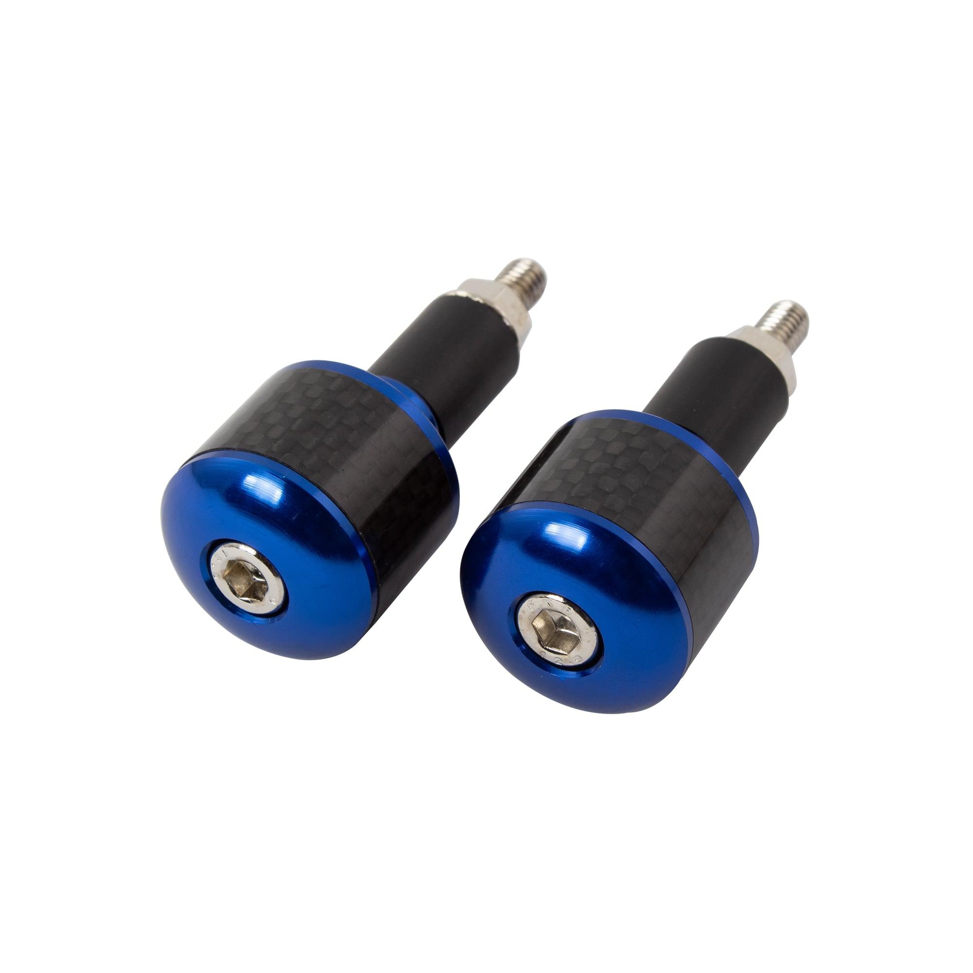 BEWFIBBU - Bike It Blue 18mm Bar Ends With Carbon Fibre Insert