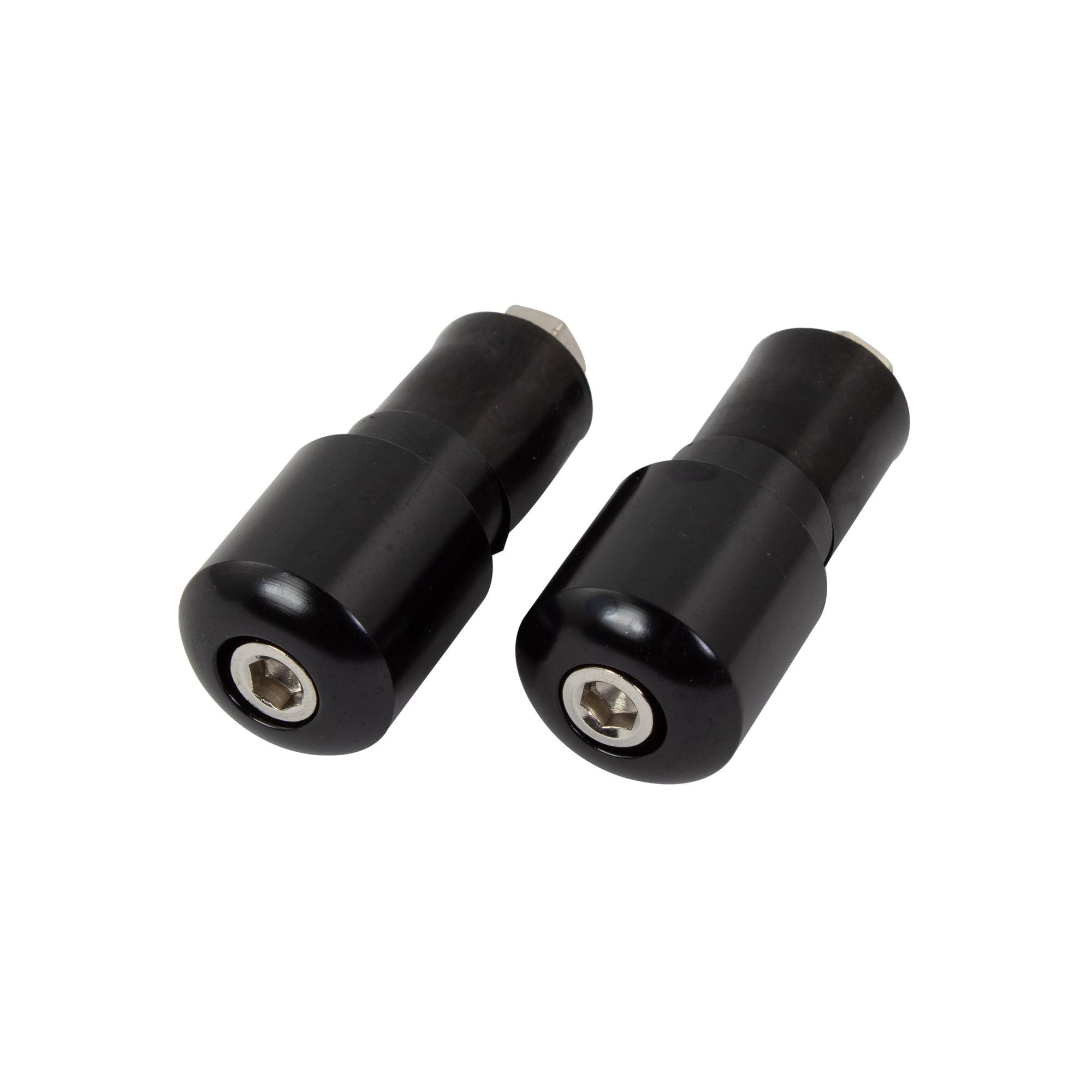 BEWSL22BLK - Bike It Black 18mm Slim Bar End Weights