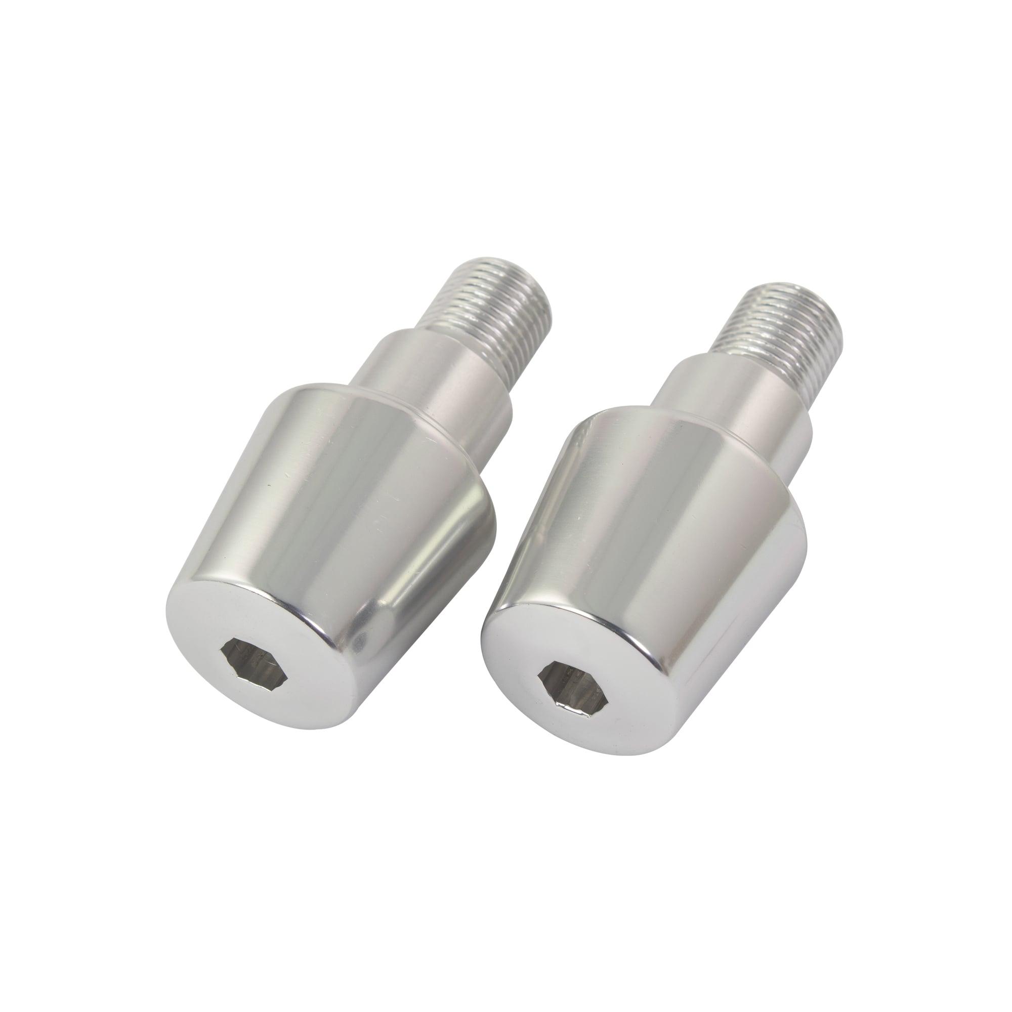 BEWYFZRCH - Bike It Yamaha Thread Type Chrome Bar Ends