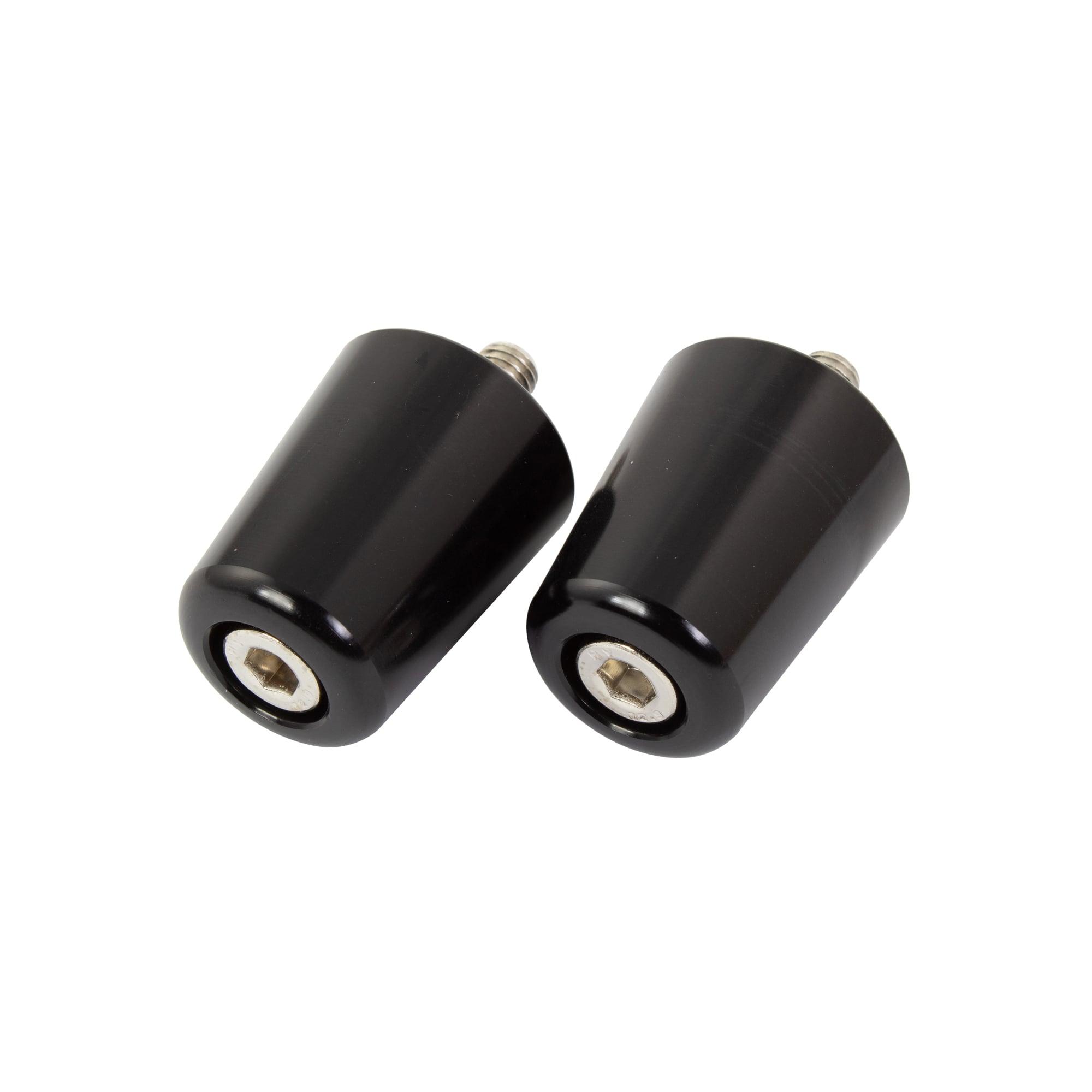 BEWKZXBLK - Bike It Alloy Kawasaki Flush Type Black Bar End Weights