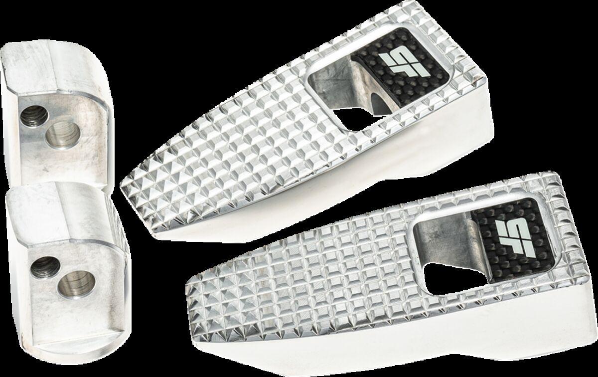SF-903-02-2 - Slyfox Speed Foot Pegs For Harley Davidson FLDE 1750 ABS 2018-2020 Rear - Silver