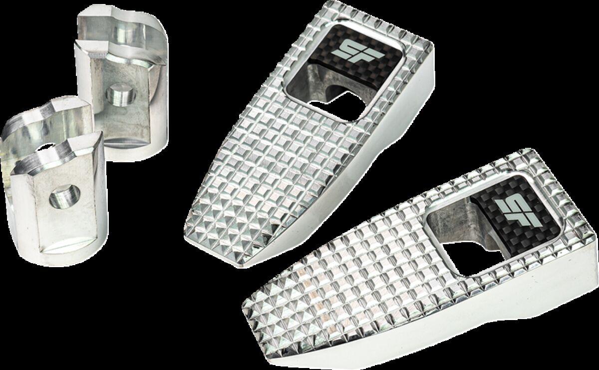 SF-903-01-2 - Slyfox Speed Foot Pegs For Harley Davidson FLDE 1750 ABS 2018-2020 Front - Silver