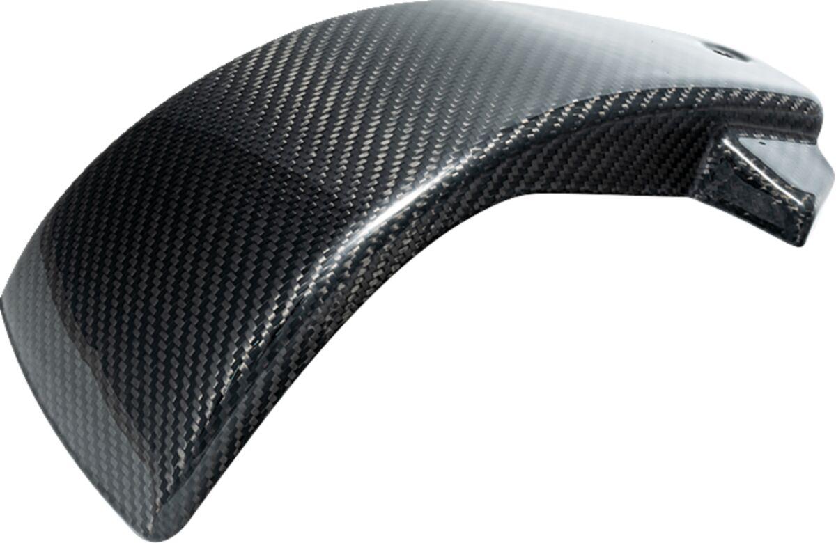 12061G - Slyfox Side Covers For Harley Davidson FLDE 1750 ABS 2018-2020 - Black/Carbon Fiber/Gloss