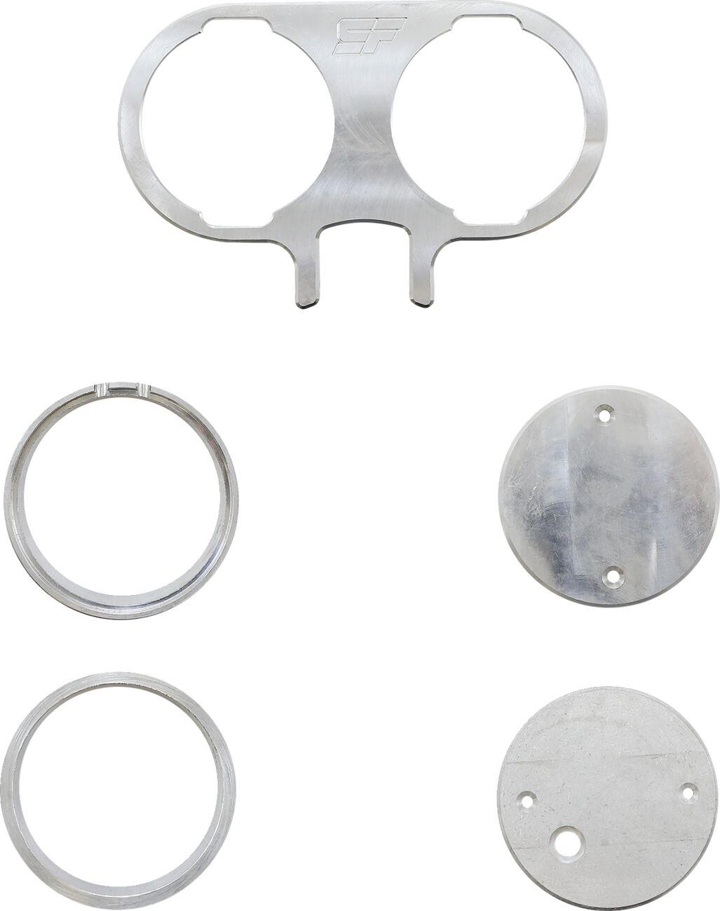 TM-SLY25 - Slyfox Gauge For Harley Davidson FLD 1690 2012-2013 Dual - Unfinished