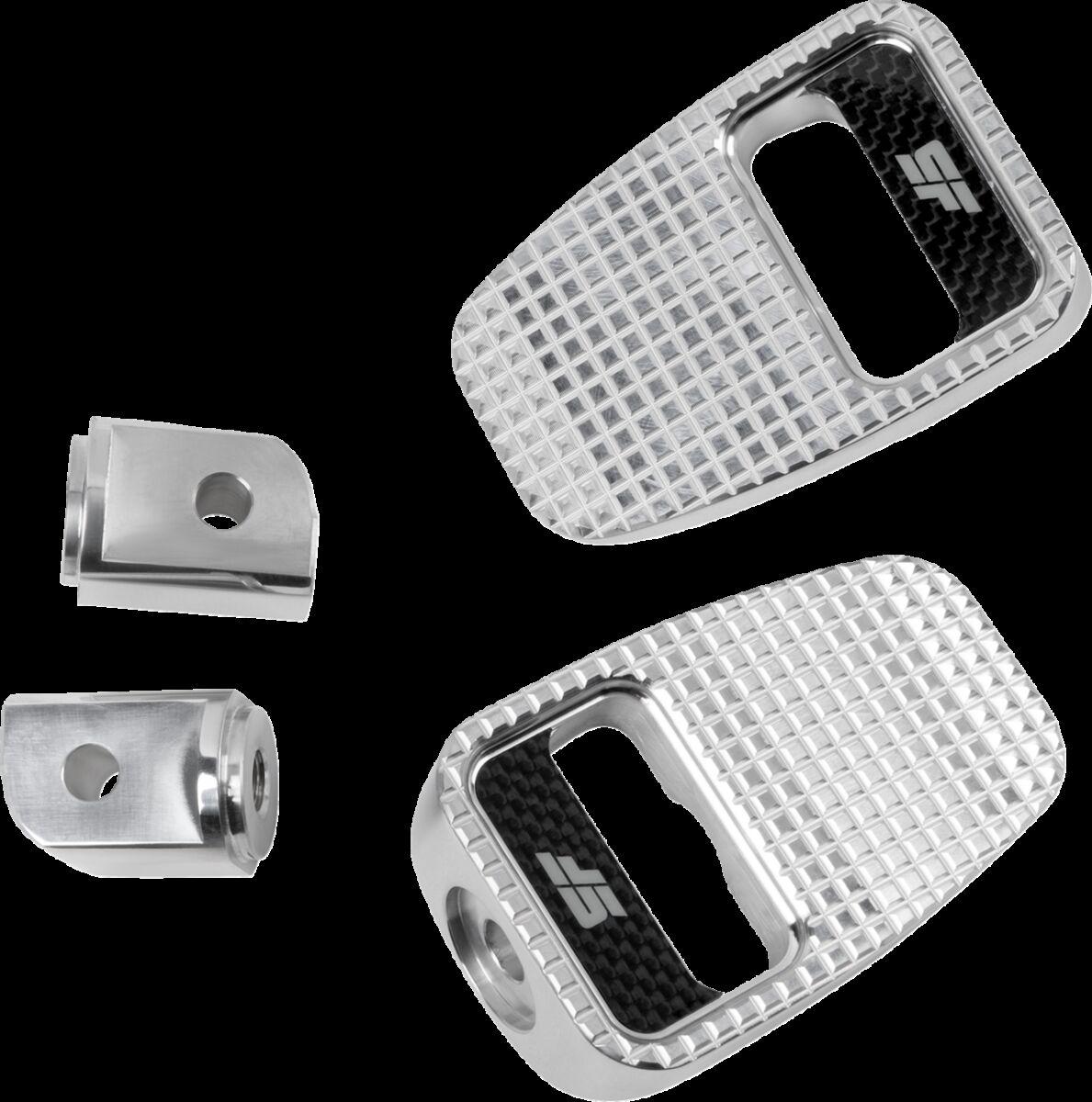 SF-904-02-2 - Slyfox Foot Pegs For Harley Davidson FLDE 1750 ABS 2018-2020 Rear - Silver