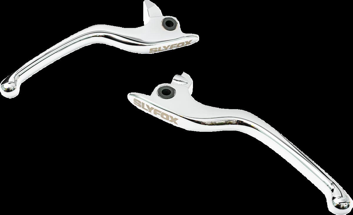 1014-XCXA-CH - Slyfox Clutch & Brake Levers Kit For Harley Davidson FLHR 1750 2017-2019 - Chrome