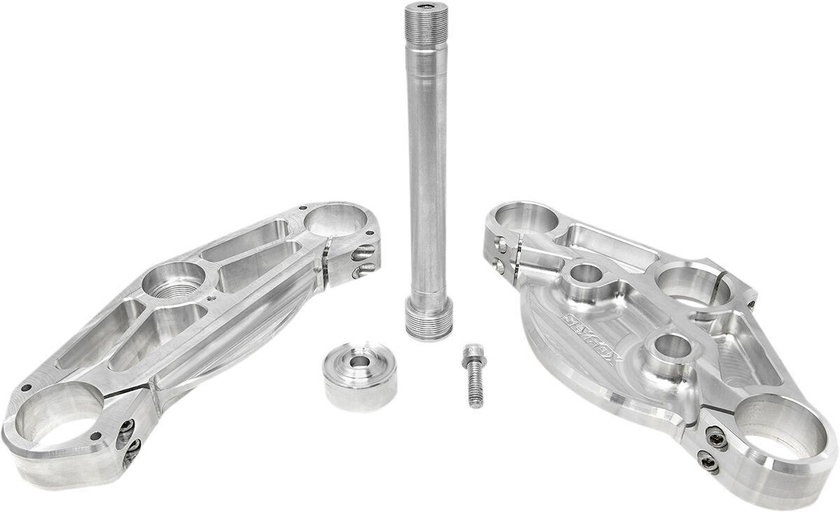 SF13TK-1 - Slyfox 49mm FLH Triple Tree Set For Harley Davidson FLHR 1450 1999-2006 - Chrome