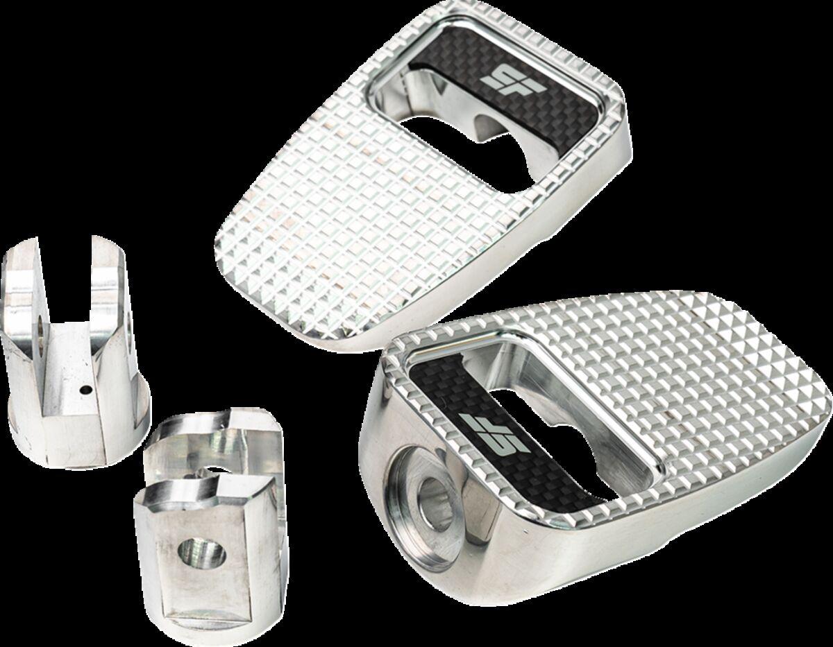 SF-904-01-2 - Slyfox Foot Pegs For Harley Davidson FLDE 1750 ABS 2018-2020 Front - Silver