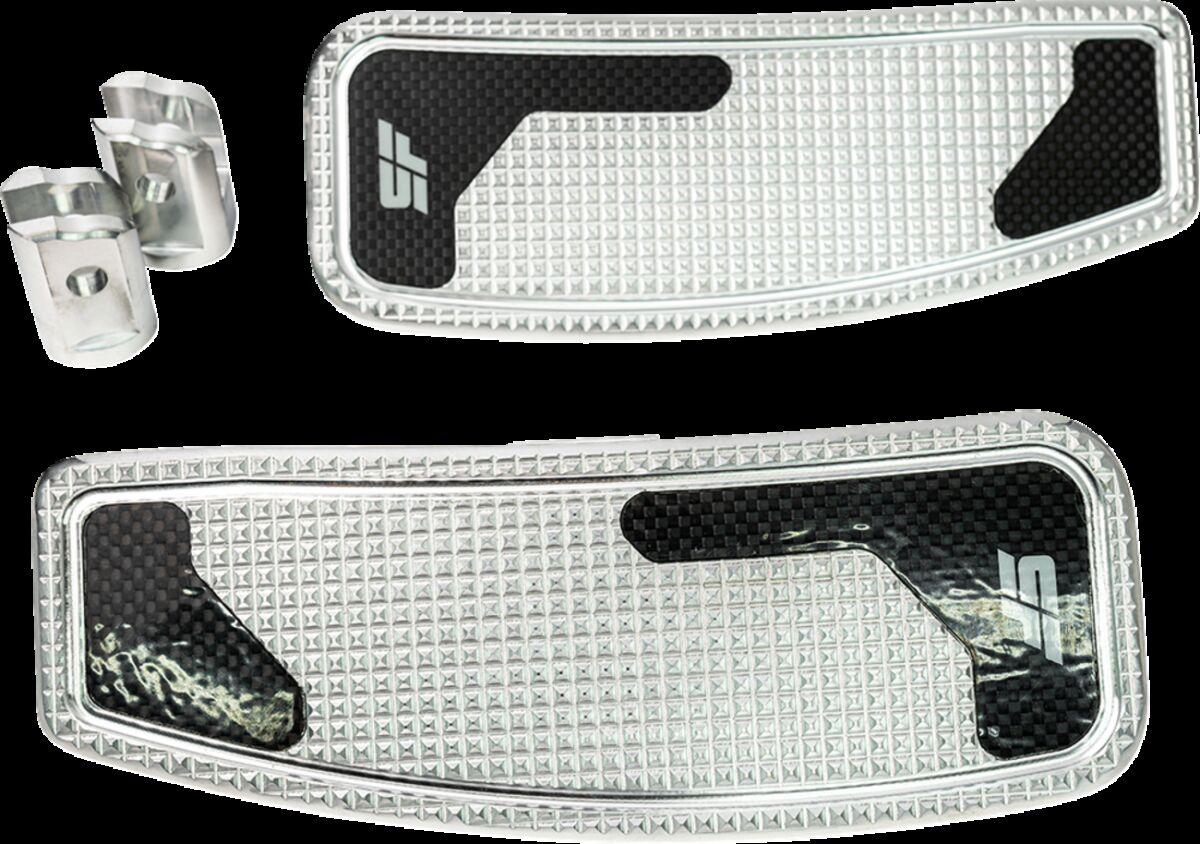 SF-906-01-2 - Slyfox Mini Floorboards For Harley Davidson FLDE 1750 ABS 2018-2020 - Silver