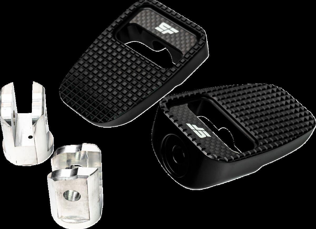 SF-904-01-1 - Slyfox Foot Pegs For Harley Davidson FLDE 1750 ABS 2018-2020 Front - Black