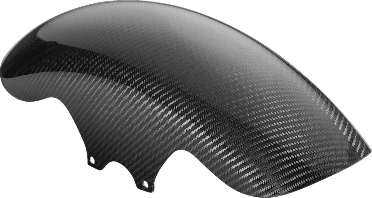 12057G - Slyfox Carbon Shorty Fender For Harley Davidson FLH 1868 ABS 2021 48.3 cm (19") Front - Black Gloss