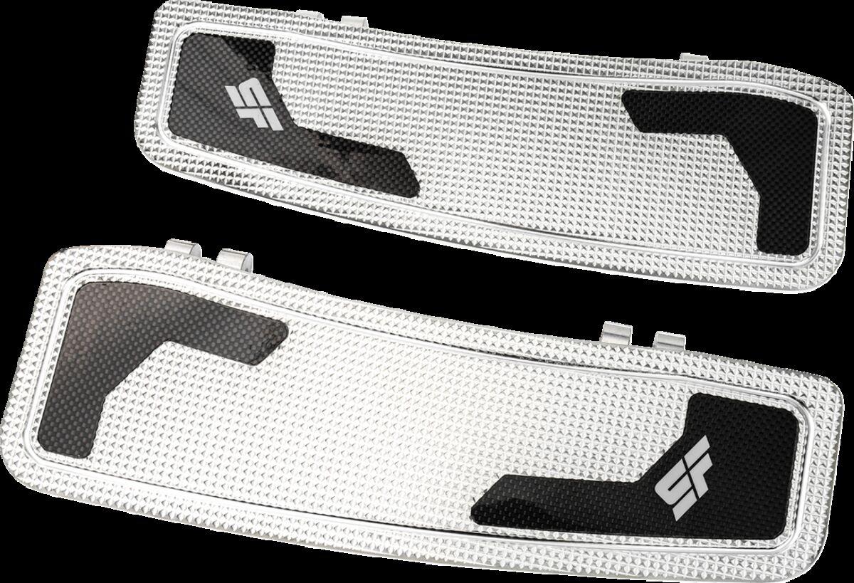 SF-905-00-2 - Slyfox Driver Floorboards For Harley Davidson FLH 1984-1985 - Black Polished