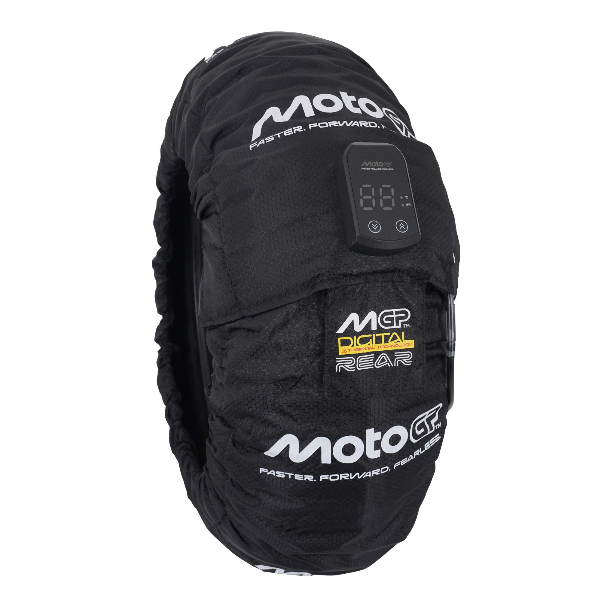 MGPWARM27 - MotoGP Digital Tyre Warmers Set For Front 120/70-17" & Rear 180-190/55-17" With UK 3 Pin Plug image 2